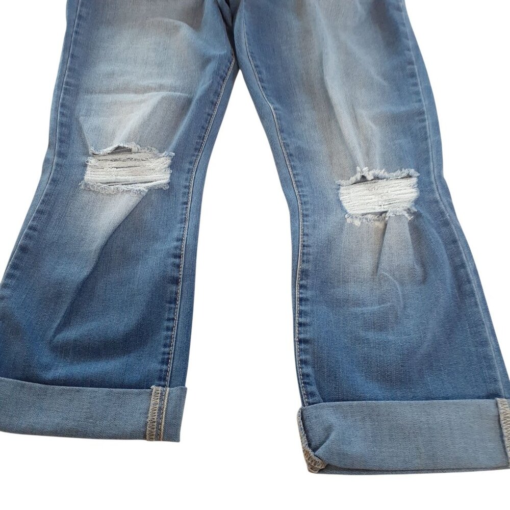 Jessica Simpson Arrow Y2K Straight Jeans Womens Size 30 Blue Denim Distressed - Picture 2 of 7